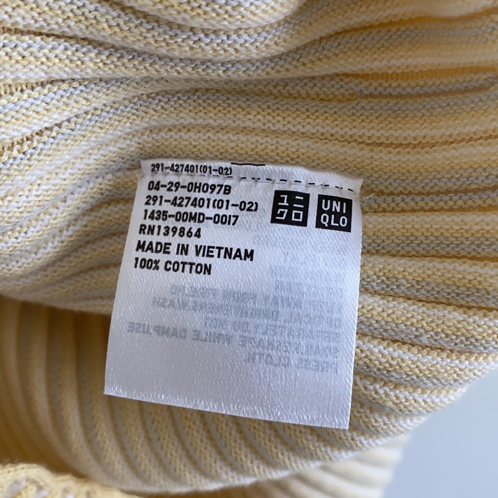 *NWOT* Uniqlo 3D Cotton Ribbed Crew Neck Dress - Picture 13 of 14